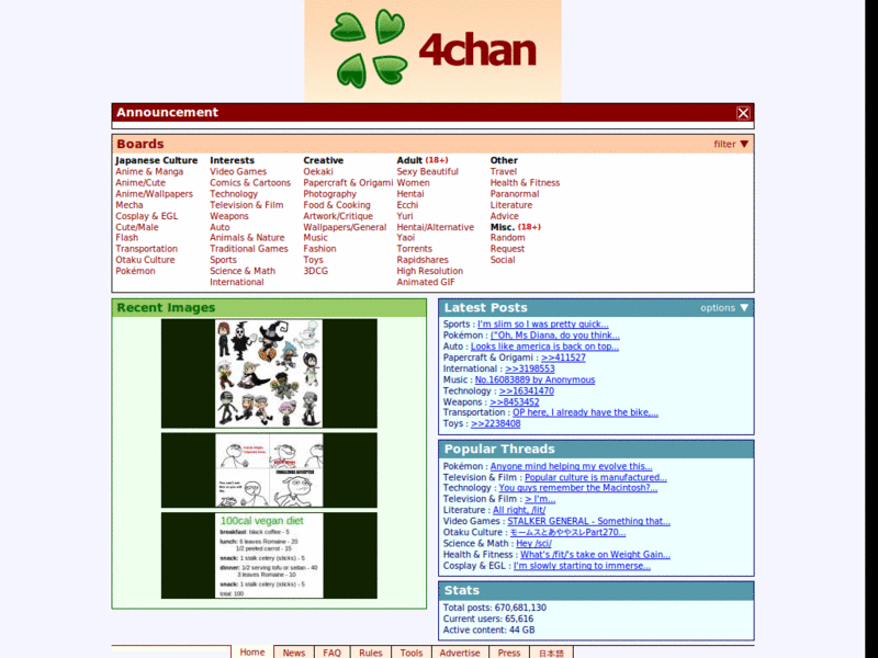 4chan Minimalistic