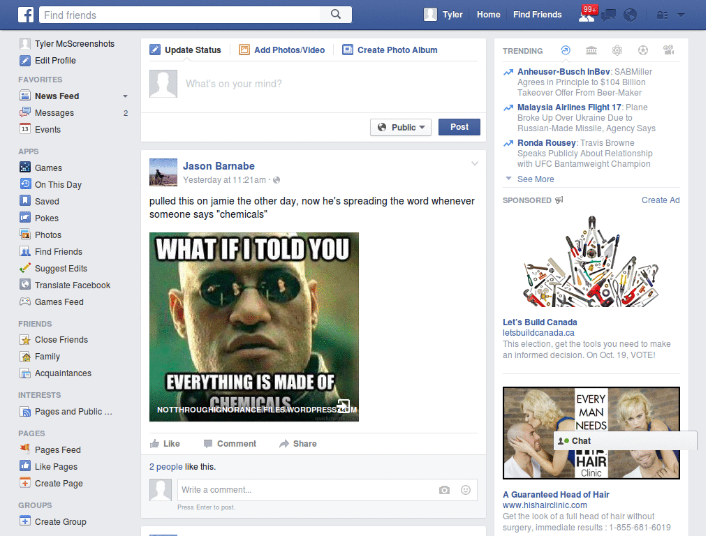 Facebook - Hide FV on Homepage
