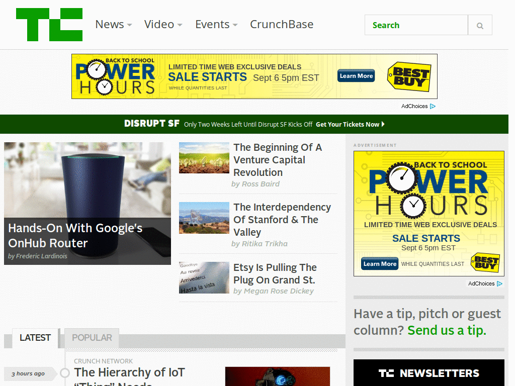 CrunchBase widget hider
