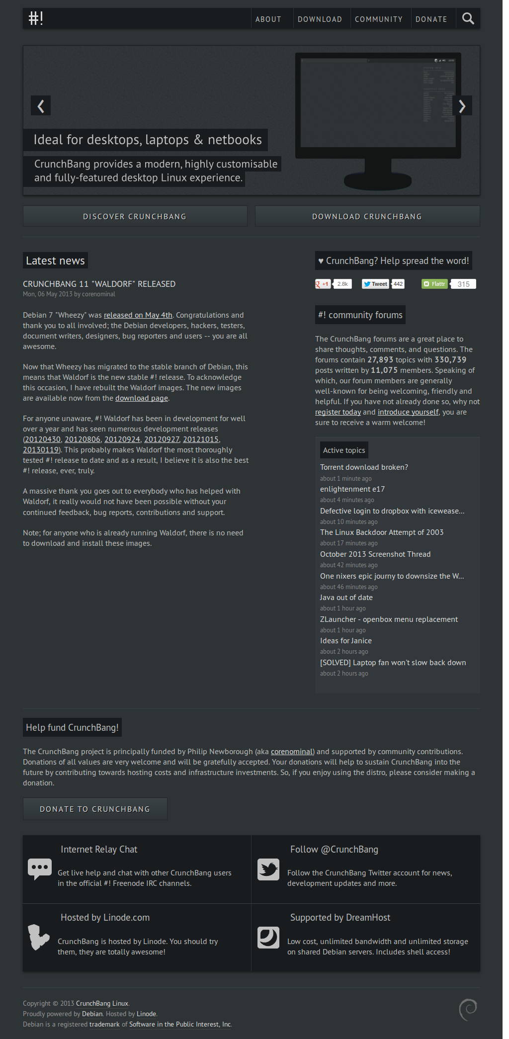 Crunchbang Forums Inverse November 2010