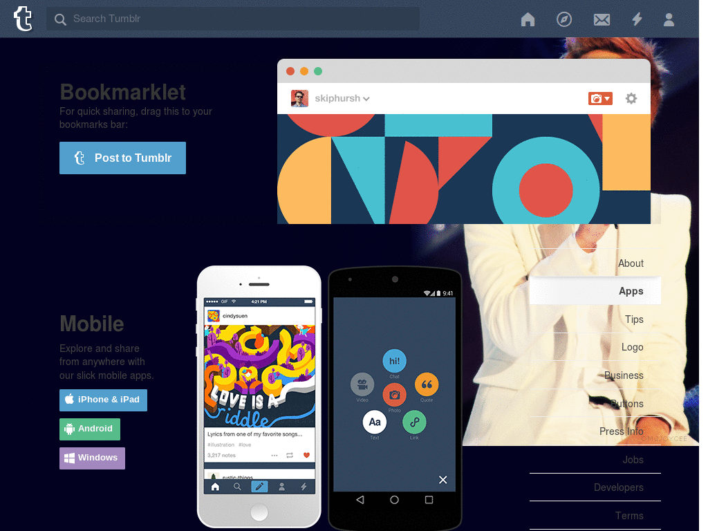 DongWoon Tumblr Dashboard Theme.