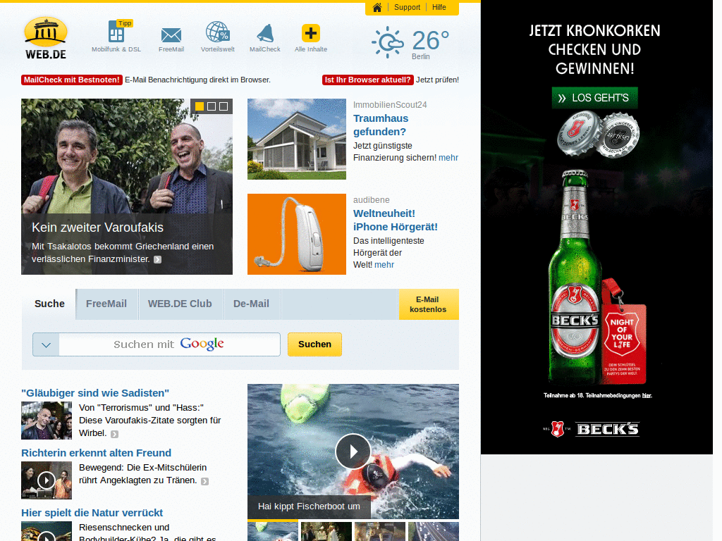 Web.de - Smileykiller