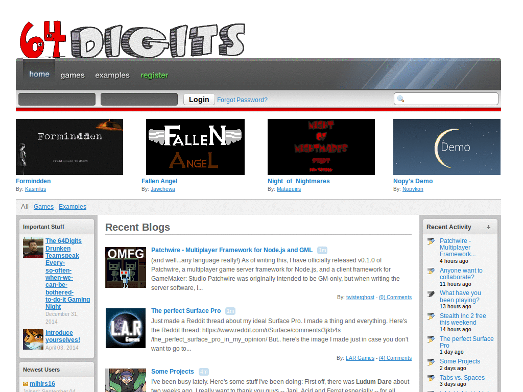 64Digits - Alert Games' style