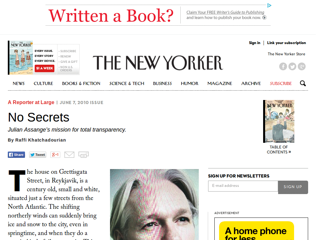 NewYorker easier reading