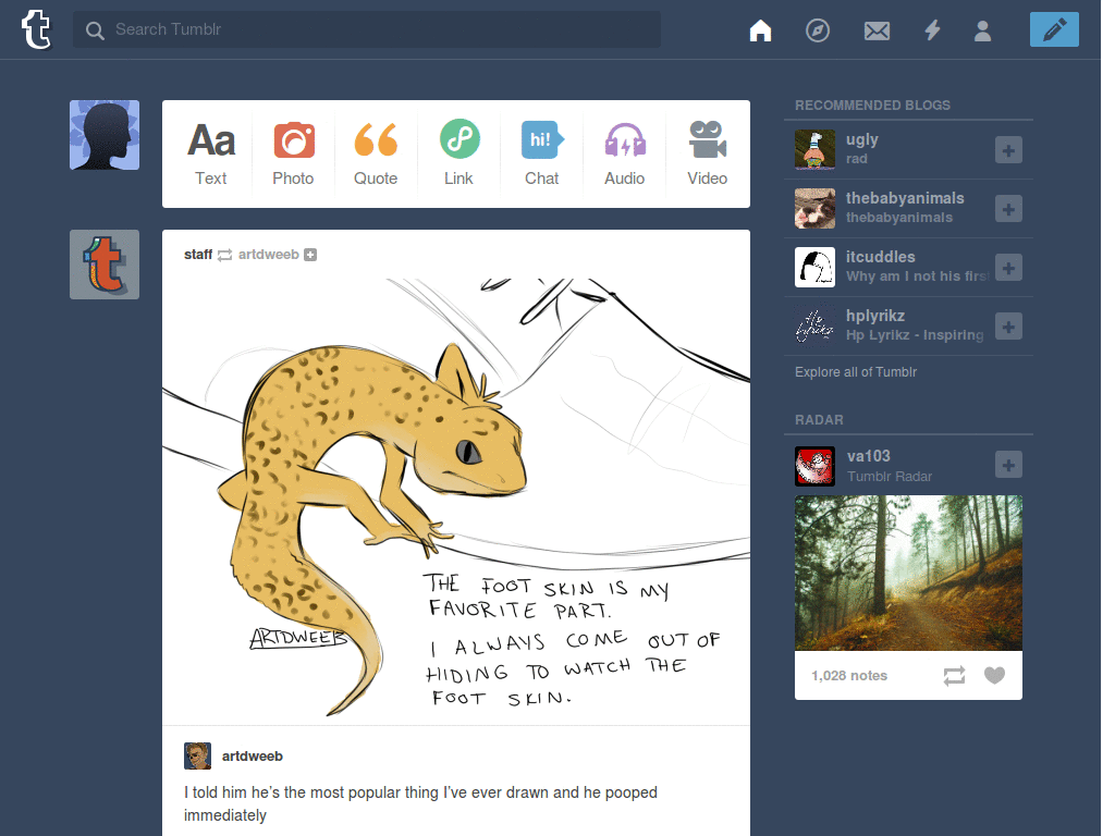 Bronze Tumblr Logo
