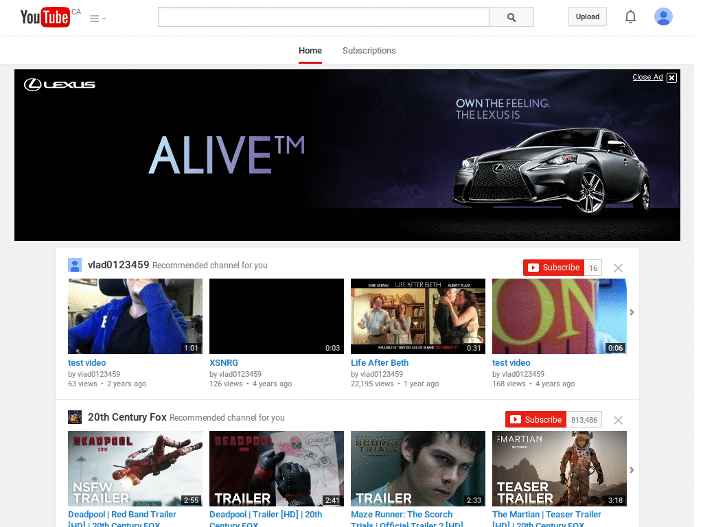 YouTube No Ratings or Stats