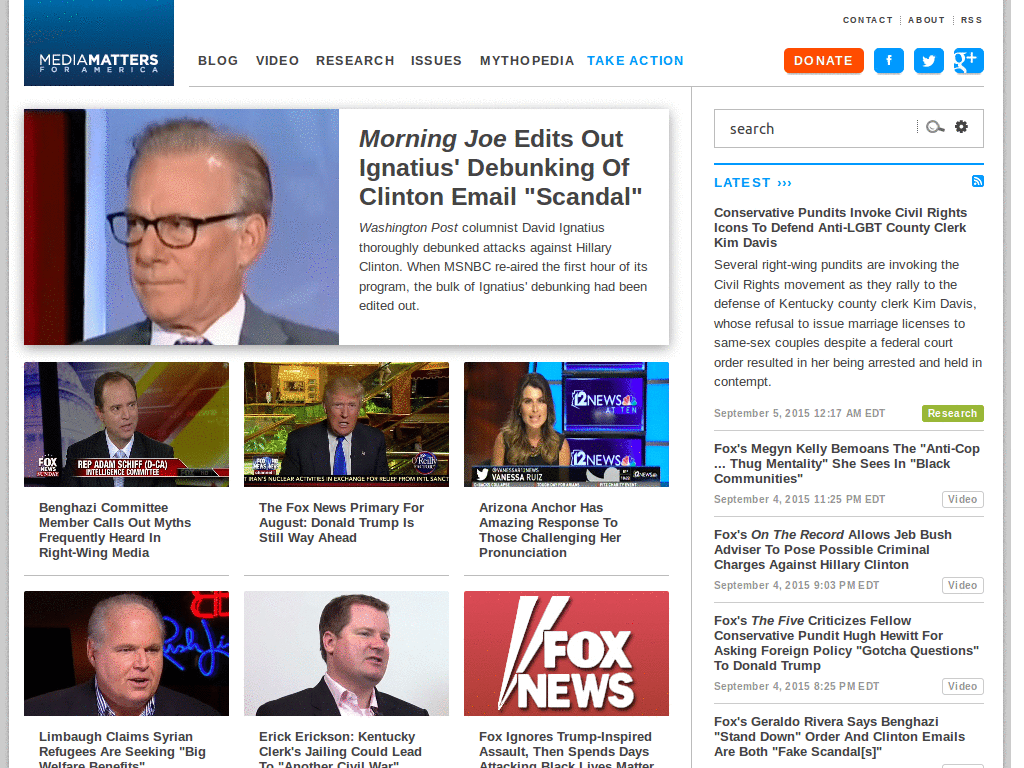 Media Matters reader