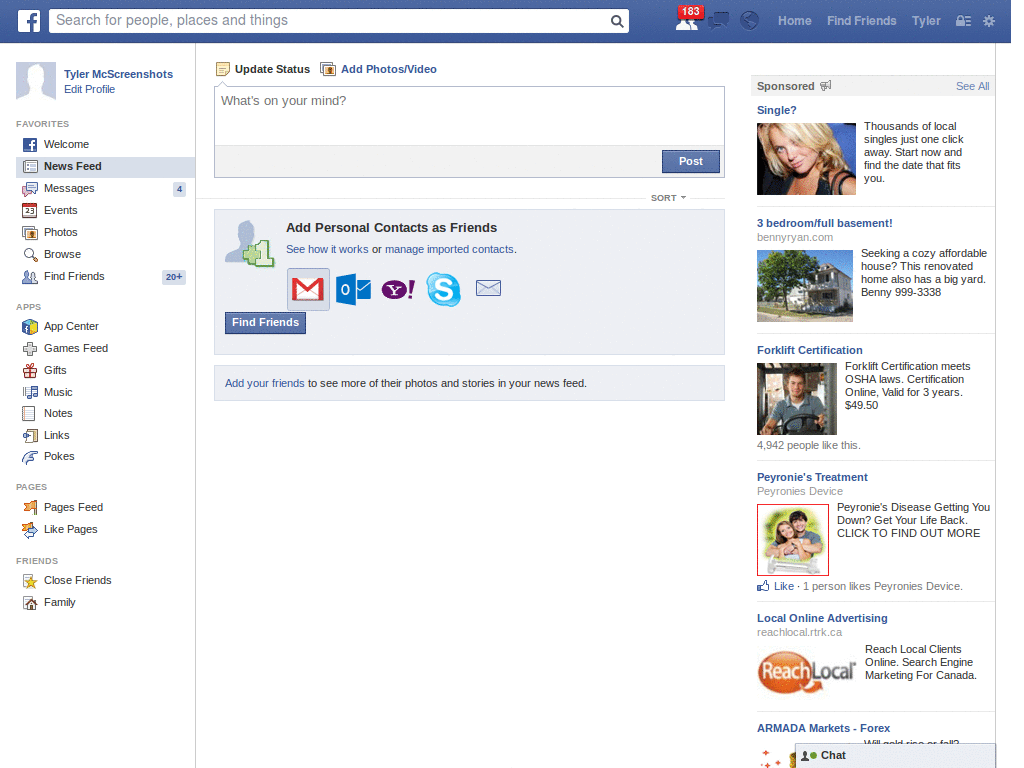 facebook -- hide ads