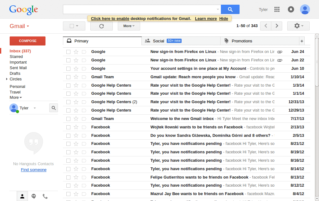Gmail 2　Skin - Fe mails