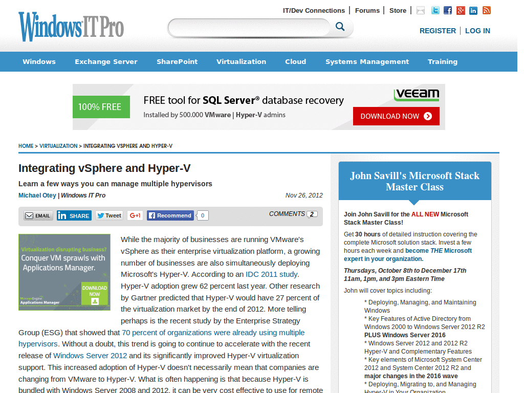 Windows IT Pro - Clean Article & Blogs (Dec 10)