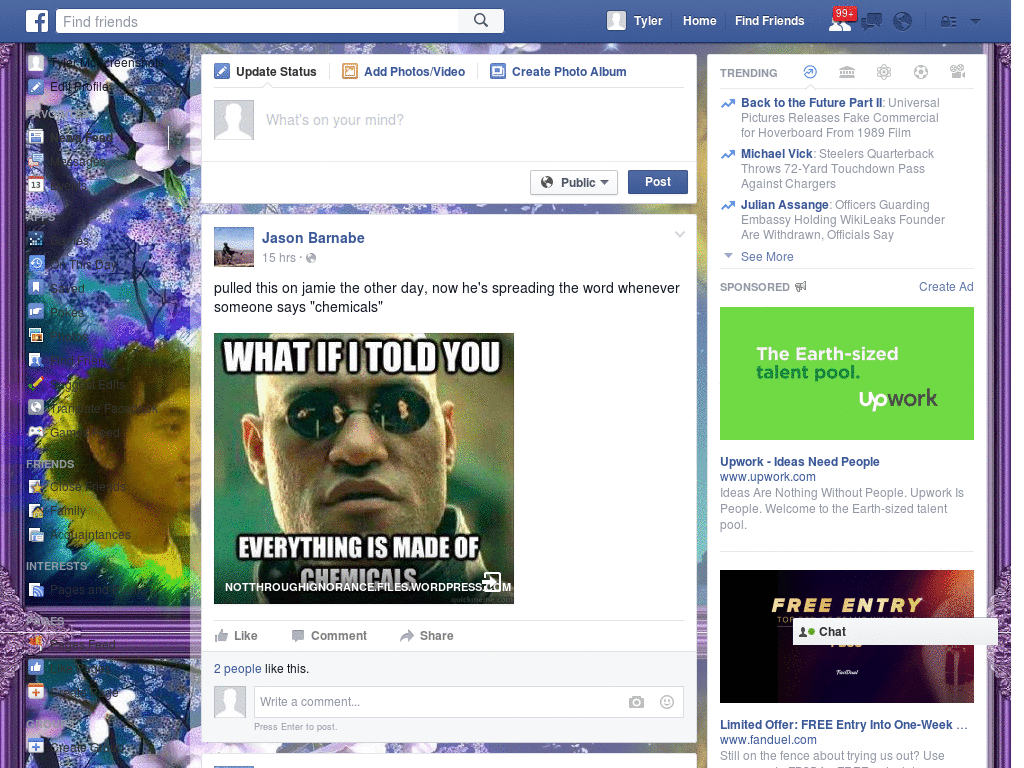 Vytra Facebook Skin