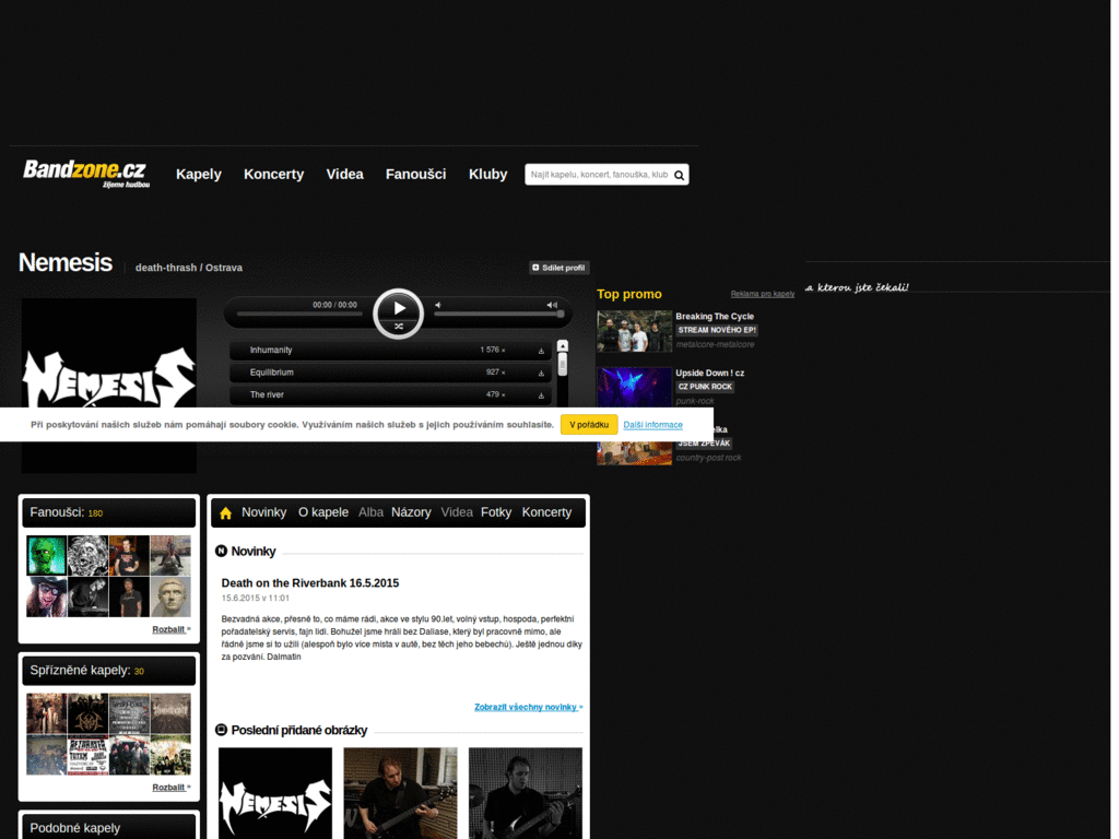 bandzone.cz - remove Ads + move userBox