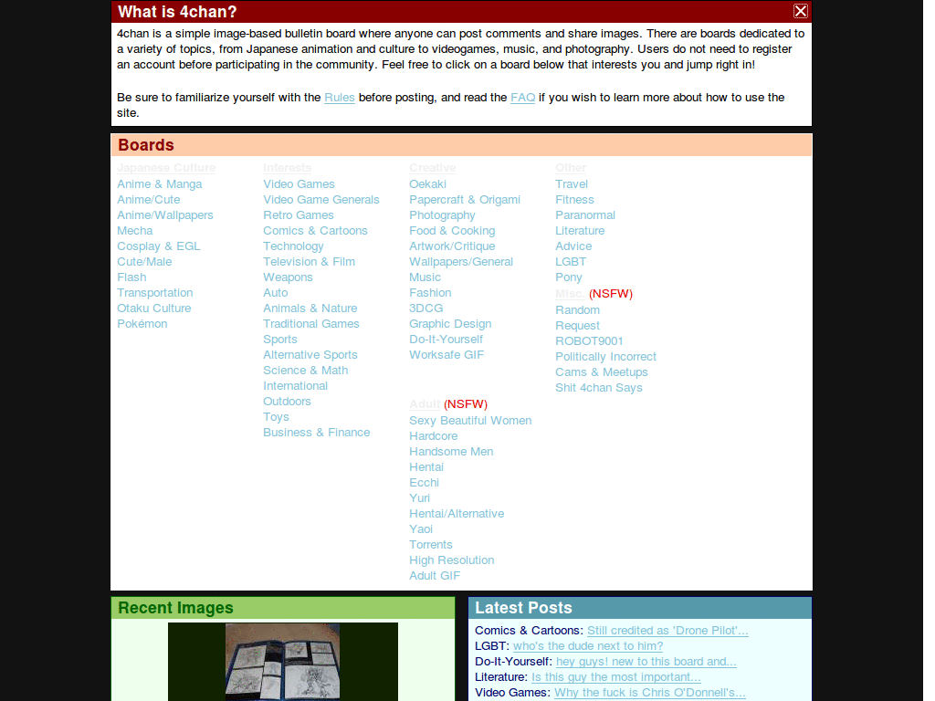 4chan.org: "Dark 4chan - eye friendly"