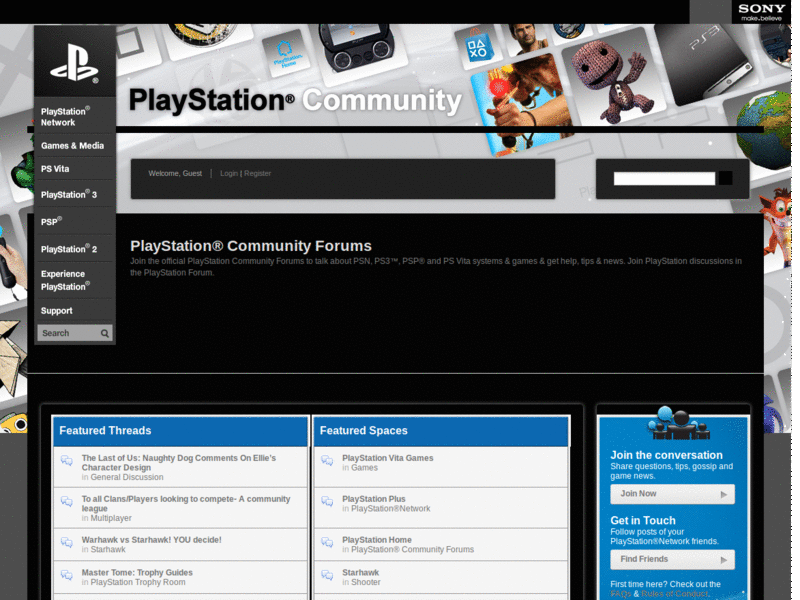 PlayStation.com Community - Black Skin (1.04b)