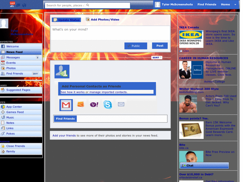 HOT Facebook Theme 2011