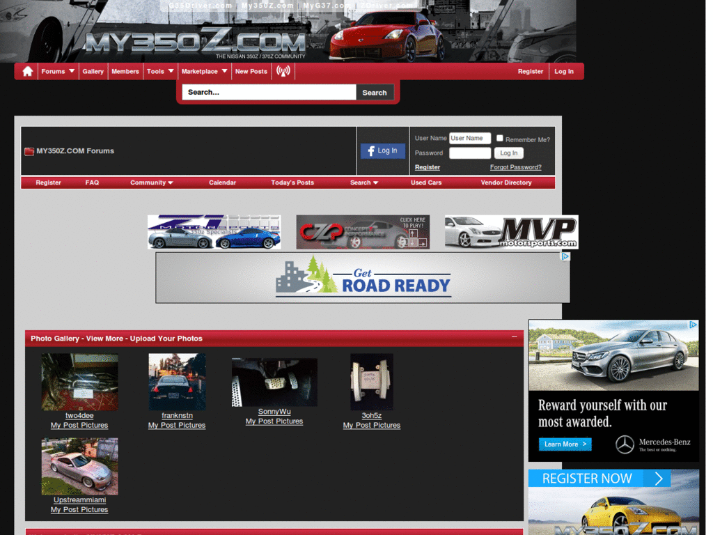 my350z.com forums - Dark & Remove Ads