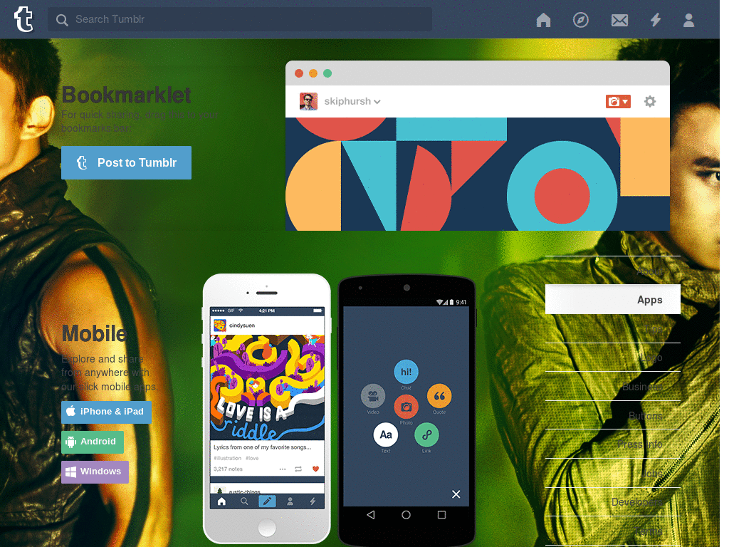 Tumblr - Nichkhun & Taecyeon dashboard + icons