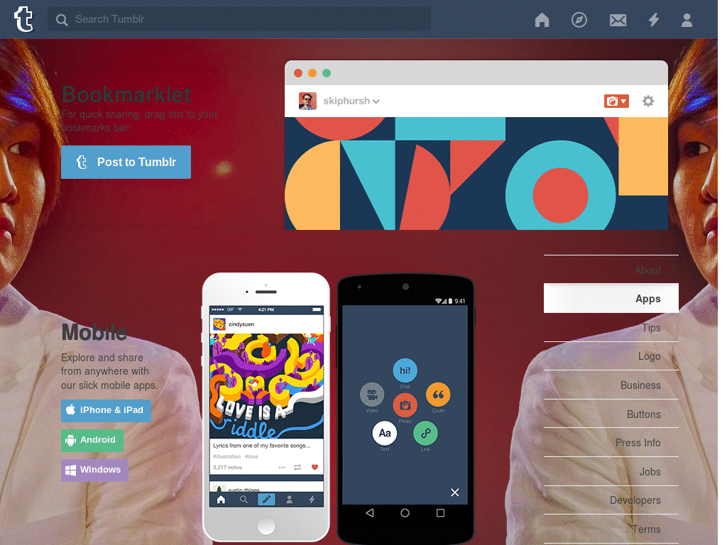 Tumblr - Onew dashboard background + icons