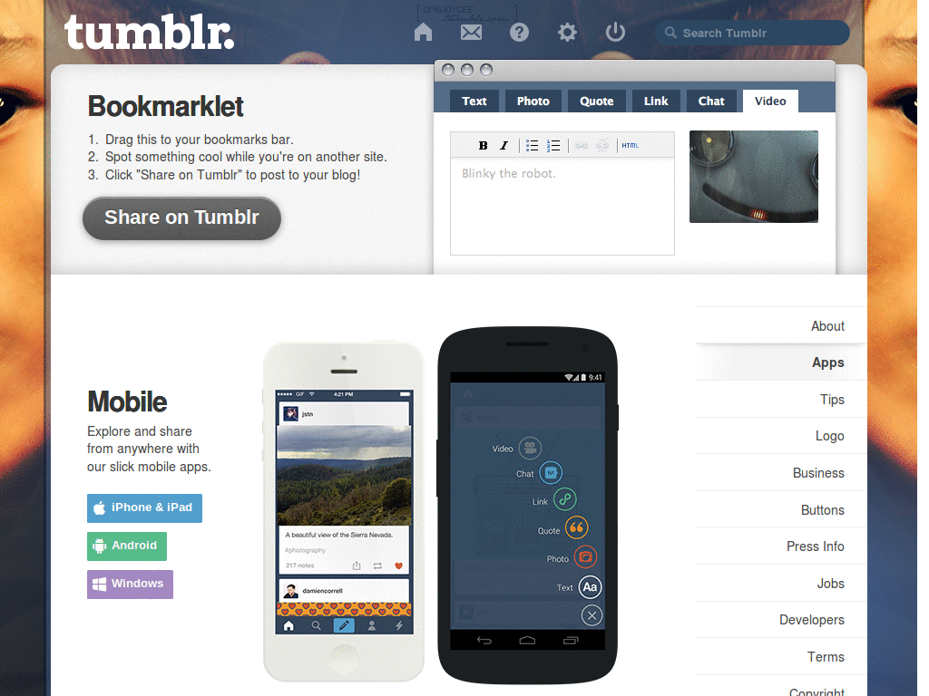 Tumblr - Taemin dashboard background + icons