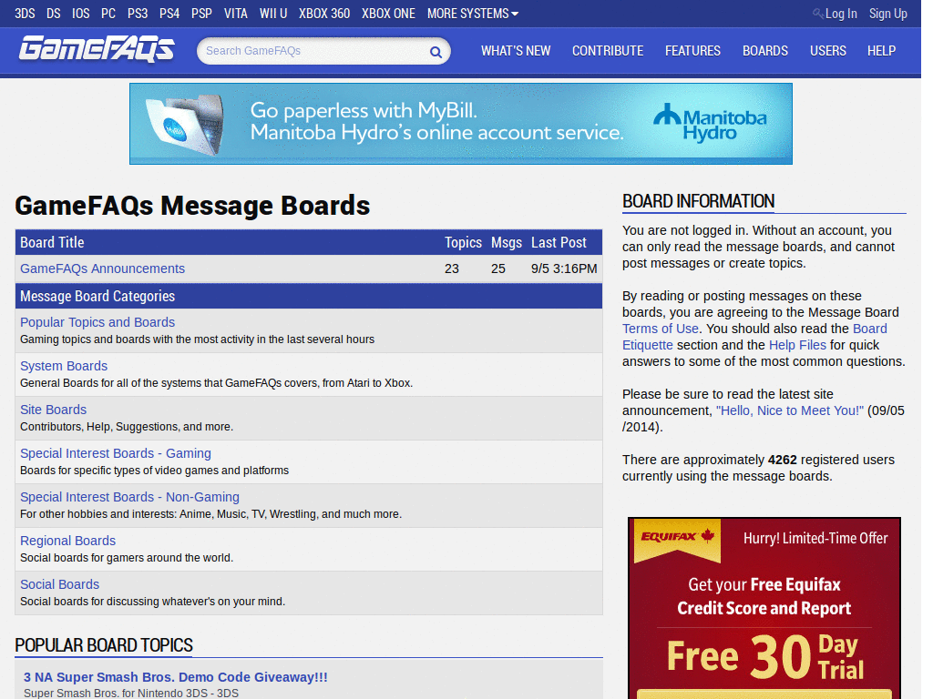 GameFAQs - remove ads.