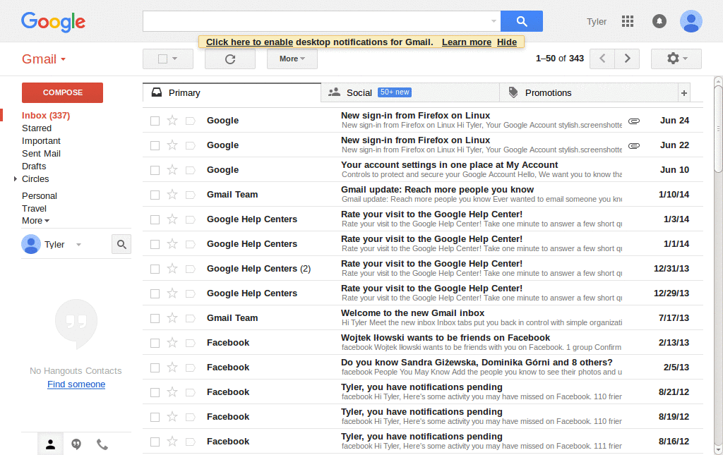 Gmail - Multi-Line