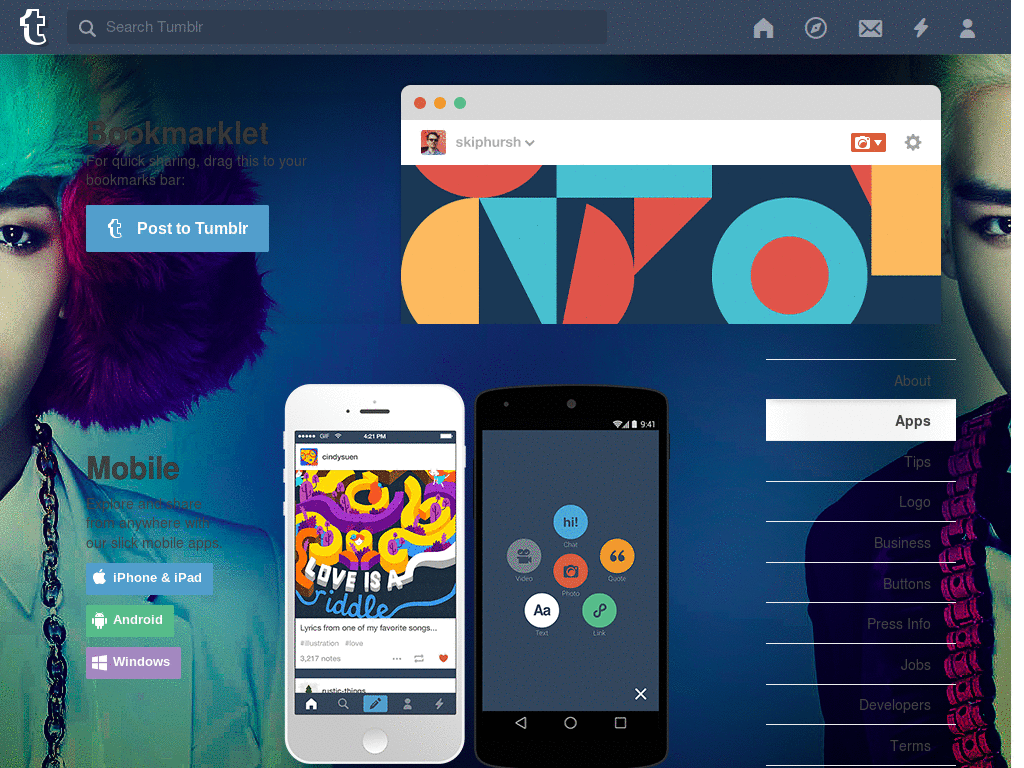 Tumblr - GTOP dashboard background + icons