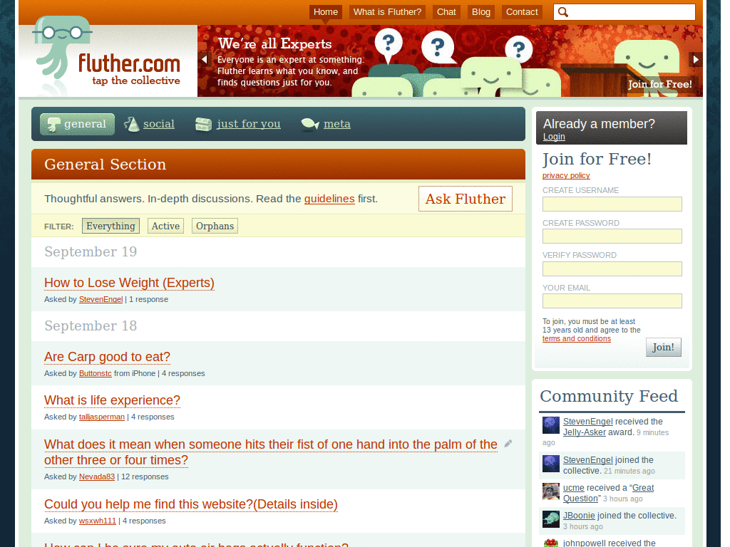 Helps blind people on Fluther.