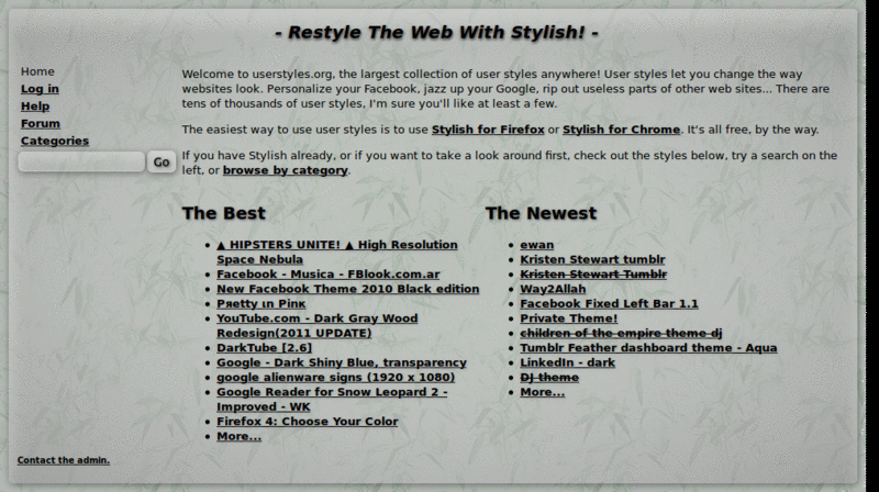Userstyles.org Bamboo