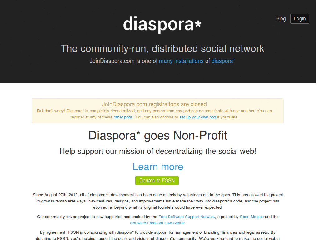 Diaspora Transparency : Blue