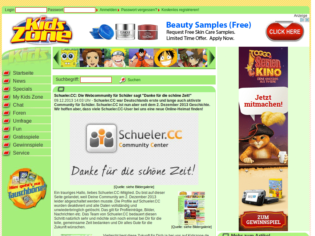 Schueler.cc - Grün Design