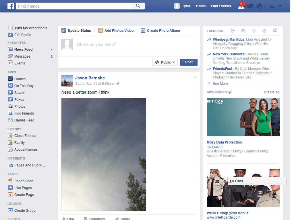 Facebook - Static Sidebar