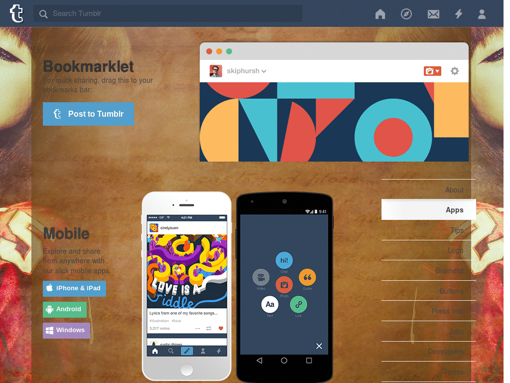 Tumblr - Victoria dashboard background + icon set.