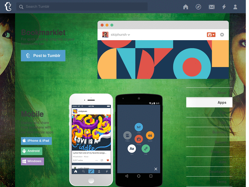 Tumblr - Sohee & Sunmi dashboard background + icon