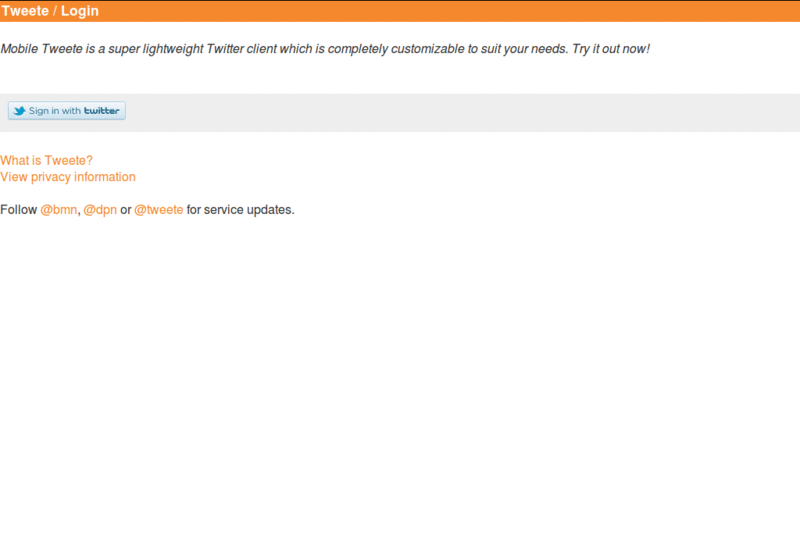 Little desktop tweaks for Tweete