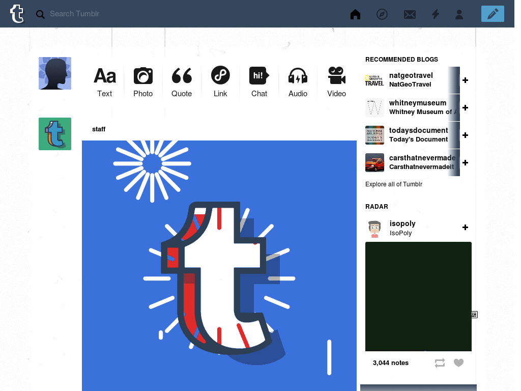 Tumblr Dashboard Theme: #11 McSeedy