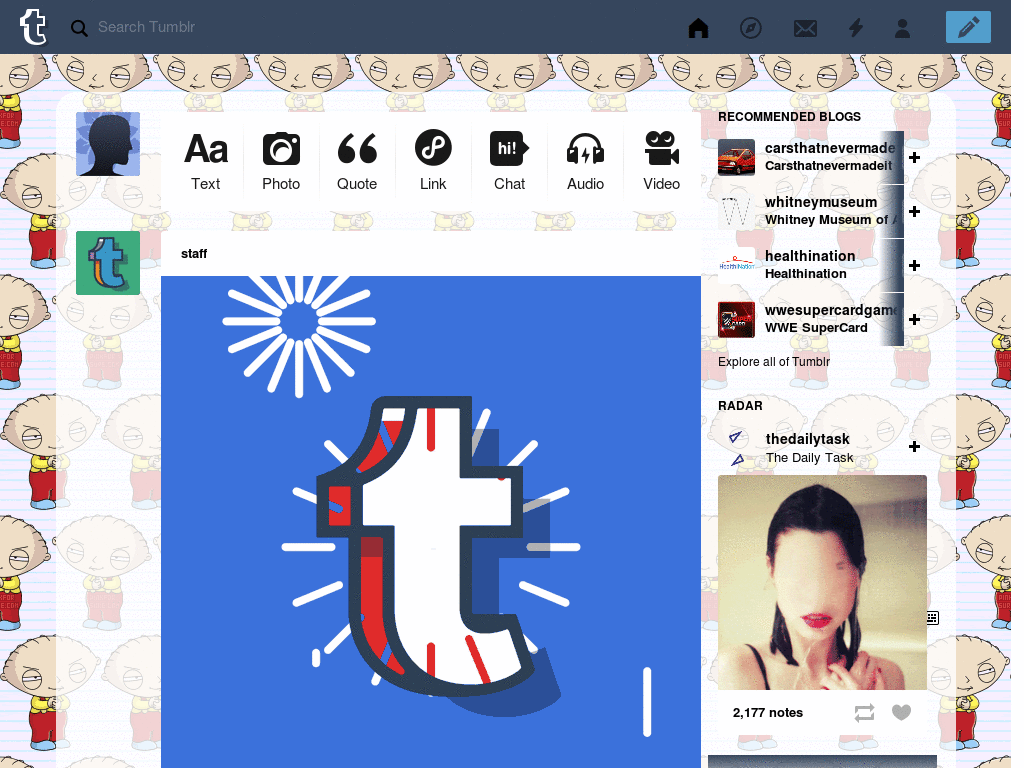 Tumblr Dashboard Theme: #14 McSeedy