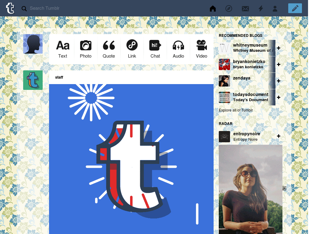 Tumblr Dashboard Theme: #18 McSeedy