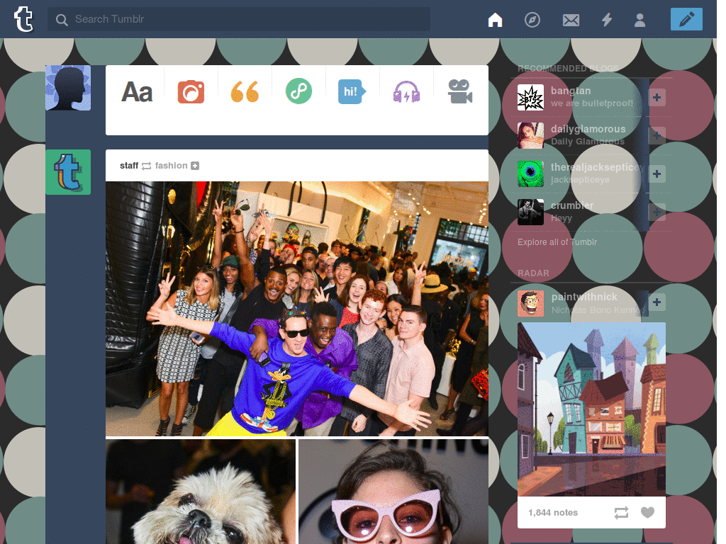 tumblr theme - polka dots ♡ LittleMissCait
