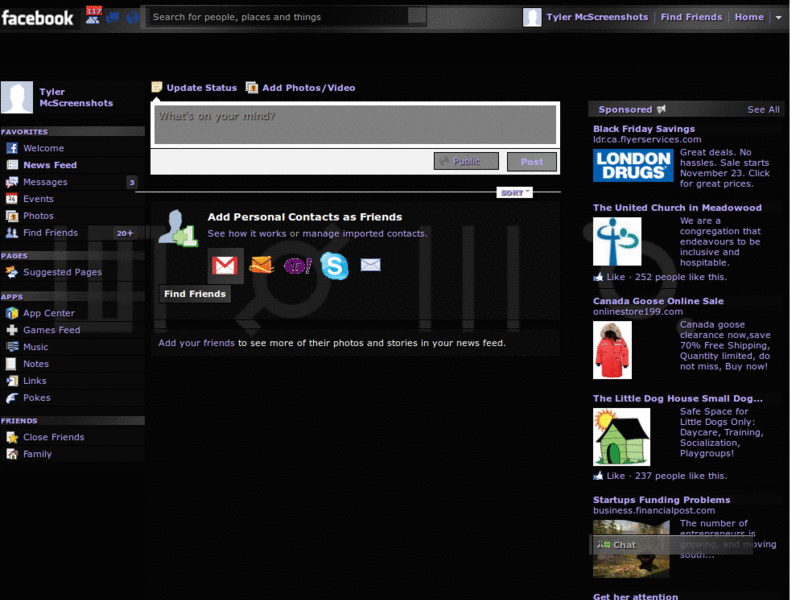 Facebook; 30 seconds to mars