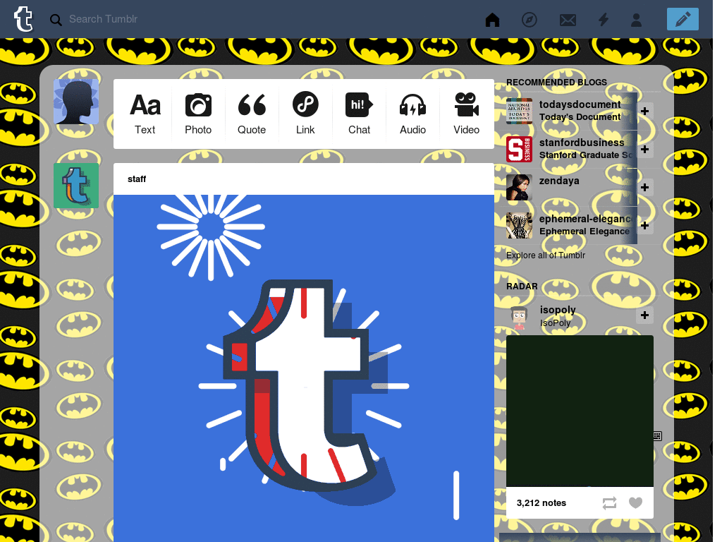 Tumblr Dashboard Theme: #22 McSeedy