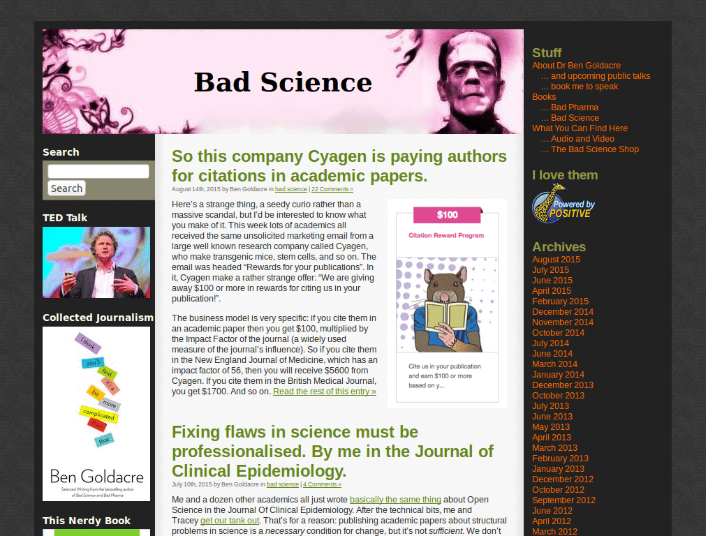 BadScience Forum - Remove Separators