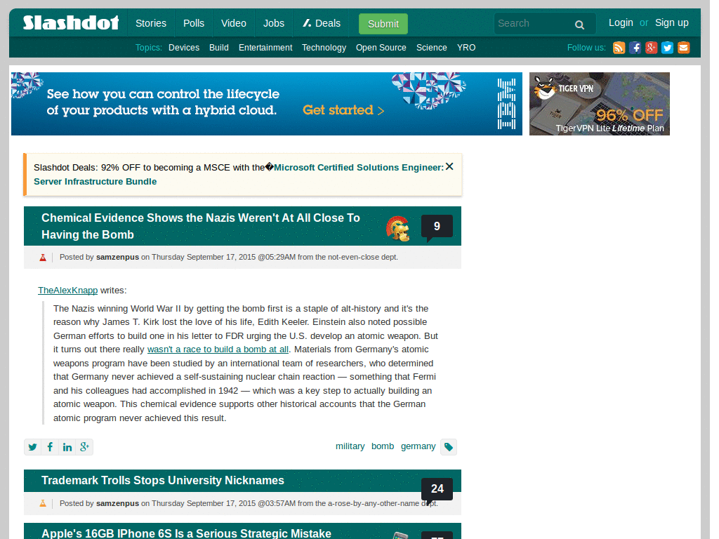 Slashdot Cleanup