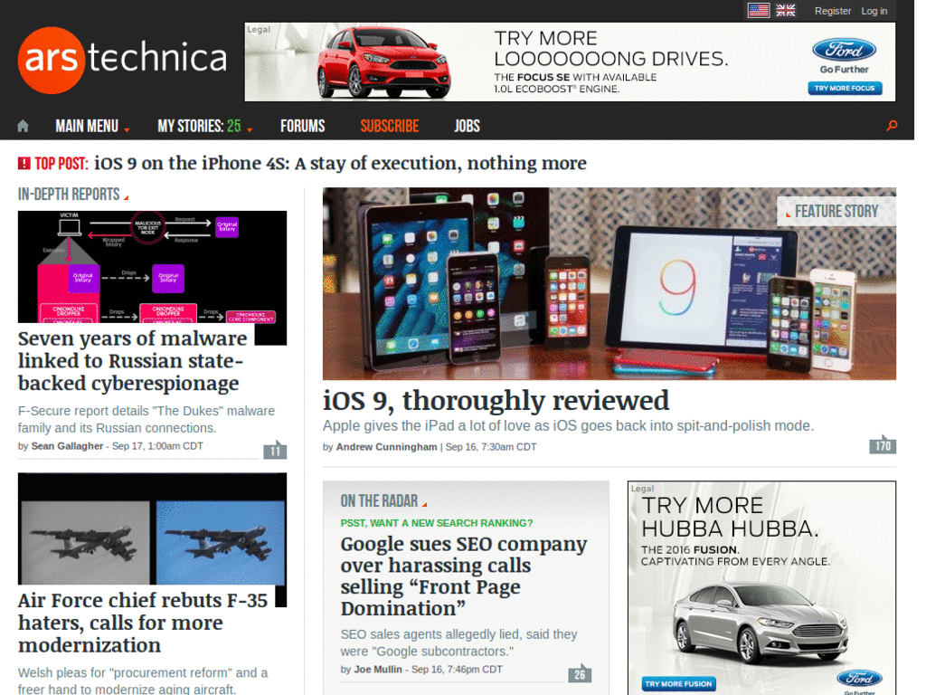 Ars Technica Lite