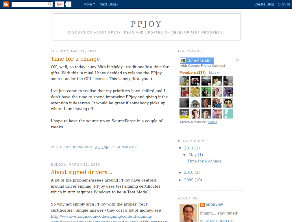 blogspot, without the ugly, pointless menu bar
