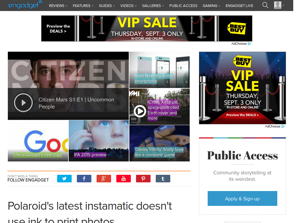 Engadget DeBloater