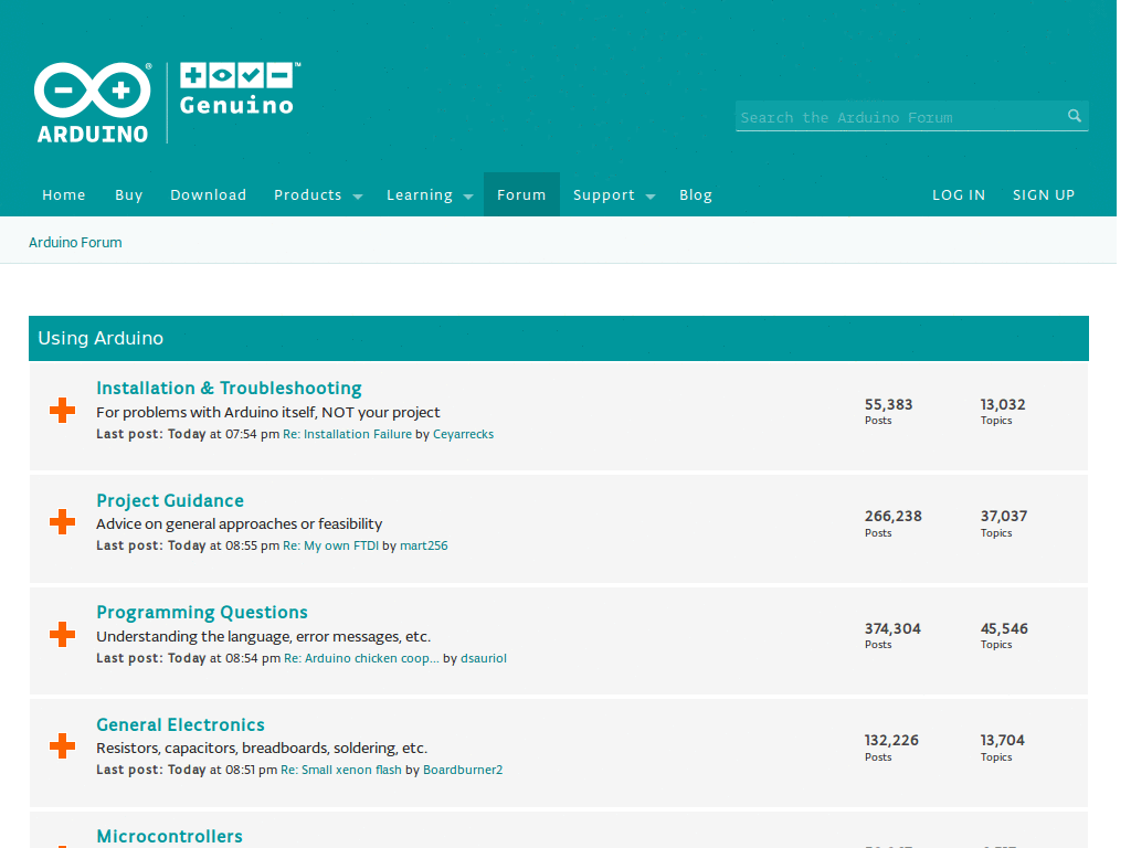 Dark Arduino Forum