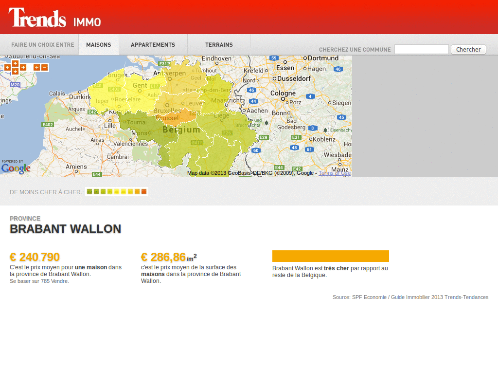 Trends Immo - Larger Google Map