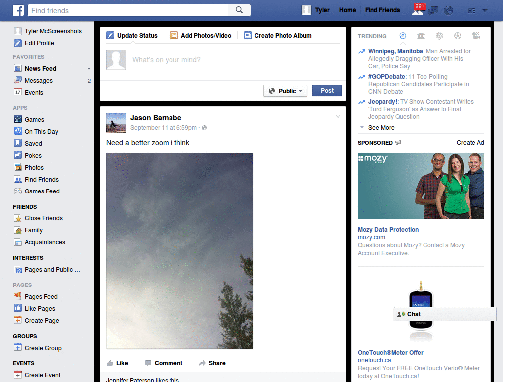 black facebook