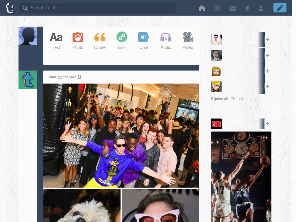 Tumblr Dashboard Theme ♕