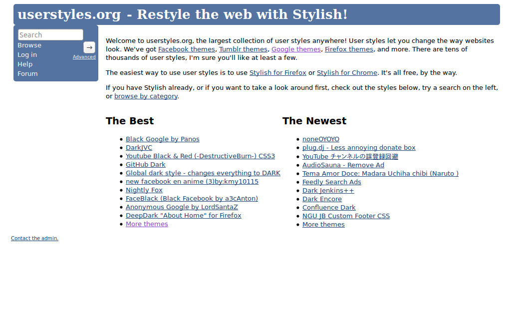 Userstyles Restyle
